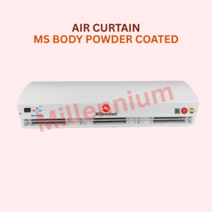 Air Curtain with MS powder-coated body used for preventing dust, insects, and temperature loss in commercial and industrial entrances