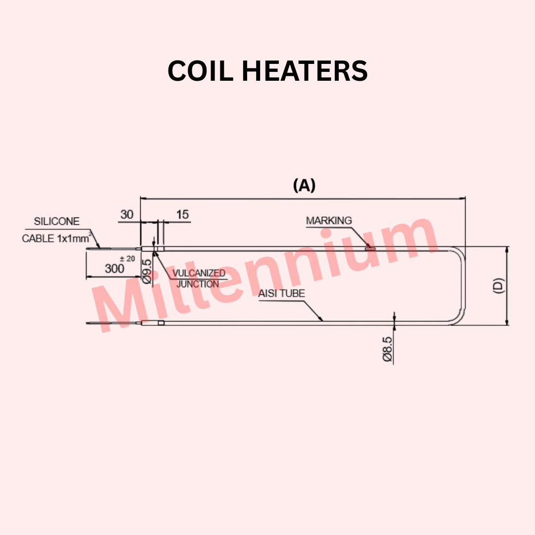 Coil Heater installed on cooling coils and evaporator units to prevent frost formation and maintain efficient cooling performance