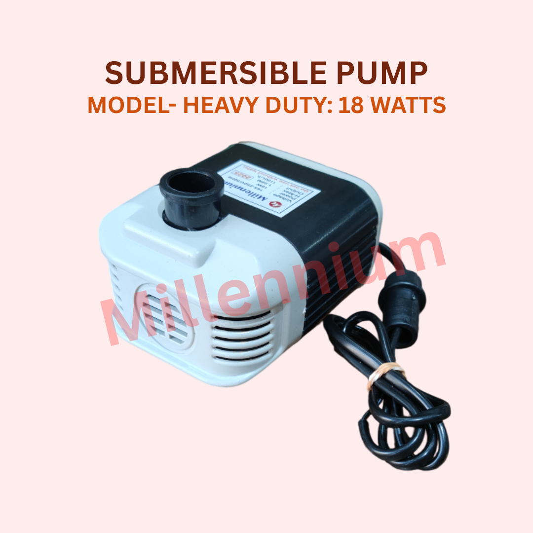 Submersible Pump 18 Watts – Compact Water Pump for Aquarium, Fountain & Hydroponic Systems